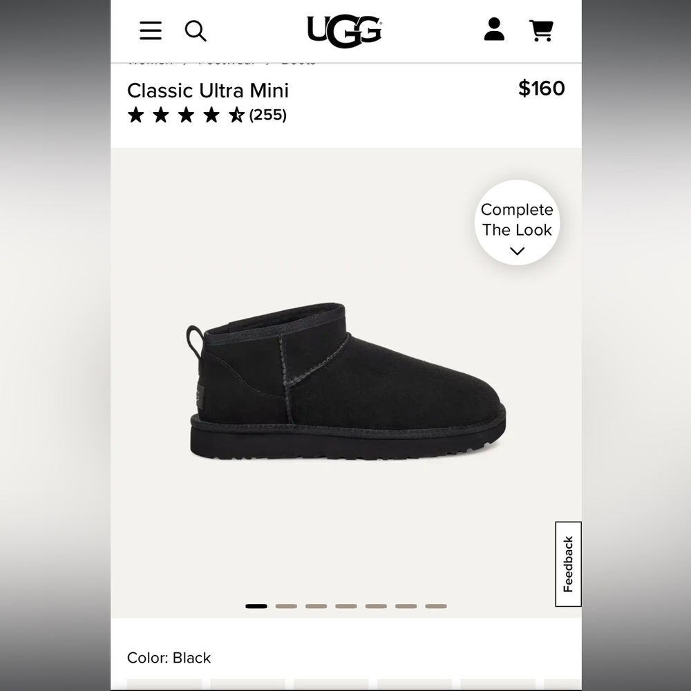 Black Ultra Mini Ugg Boots